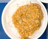 【保育園給食】野菜そぼろあんかけ丼作り方3写真