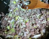 温玉肉みそ丼作り方1写真