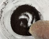 ドリップコーヒー後のコーヒー豆で油とり作り方16写真