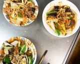 簡単きな粉ケチャ照味豚こま大根青椒肉絲風作り方15写真