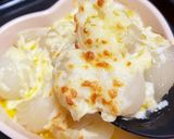 丸ごと新玉ねぎスープのチーズのせ作り方4写真