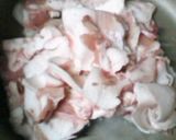 【おつまみに】豚コマ酢豚風作り方1写真