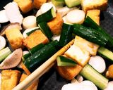 厚揚げときゅうりの甘辛オイスター炒め作り方6写真