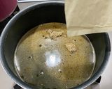 納豆となめこの味噌汁作り方1写真