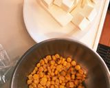 豆腐とコーンのそぼろ餡かけ丼作り方1写真