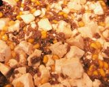 豆腐とコーンのそぼろ餡かけ丼作り方3写真
