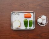 野菜たっぷり！簡単スパニッシュオムレツ作り方1写真