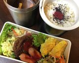 ☆ハンバーグ定食弁当☆味噌汁付き作り方10写真