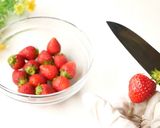 【vegan・砂糖なし】いちご甘酒プリン作り方1写真