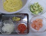 アボカドとえびの明太子パスタサラダ作り方1写真