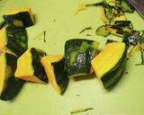 基本のホクホクかぼちゃ煮★前日準備作り方2写真