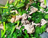 簡単!牛肉とほうれん草のオイスター炒め作り方5写真
