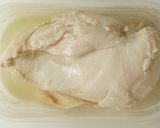さっぱりヘルシー♫蒸し鶏の梅トマトだれ作り方3写真