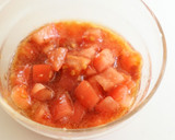 さっぱりヘルシー♫蒸し鶏の梅トマトだれ作り方5写真