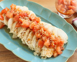 さっぱりヘルシー♫蒸し鶏の梅トマトだれ作り方6写真