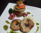 簡単付け合わせ★　焼き野菜のサラダタワー作り方8写真