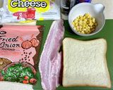 ベーコン&チーズコーントースト作り方1写真