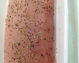まぐろステーキ　バター醤油味作り方1写真