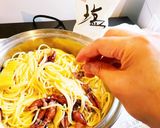 筍とホタルイカのペペロンチーノ作り方3写真