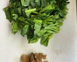 米粉でほうれん草と搾菜のお焼き作り方1写真