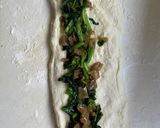 米粉でほうれん草と搾菜のお焼き作り方4写真