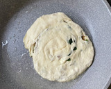 米粉でほうれん草と搾菜のお焼き作り方5写真