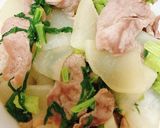 超簡単!時短!かぶ・豚肉炒め作り方3写真