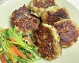 サバ缶de粒みそハンバーグ作り方5写真