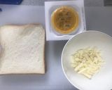 納豆チーズトースト作り方1写真