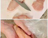 【楽めし】鶏胸肉のお好み焼き風作り方1写真