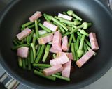 ベーコンとニンニクの芽のパスタ作り方5写真