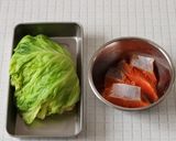 巻くだけ簡単！塩鮭のロールキャベツ作り方1写真