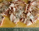 豚肉のバジルにんにくチーズディップ作り方1写真