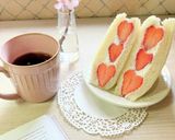 簡単！本格ハートの苺サンド♡作り方11写真