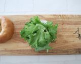 ワサビ菜とチキンのベーグルサンド作り方6写真