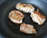 ワサビ菜とチキンのベーグルサンド作り方4写真