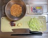 ワンパン納豆しらすスパゲティ作り方1写真