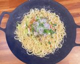 ワンパン納豆しらすスパゲティ作り方5写真
