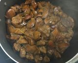 鶏肝（鶏レバー）の甘辛煮　オクラ乗せ作り方7写真