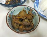 鶏肝（鶏レバー）の甘辛煮　オクラ乗せ作り方8写真