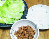 新タマネギと挽き肉のレタス包み作り方6写真