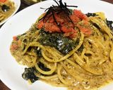 超簡単に◎海苔佃煮で濃厚クリームパスタ✨作り方5写真