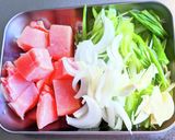 鶏ネギ旨塩うどん作り方1写真
