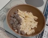 たけのことコンニャクの土佐煮作り方1写真