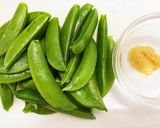 スナップエンドウの生姜醤油炒め作り方1写真