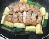 豚肉とズッキーニの、やきむし作り方5写真
