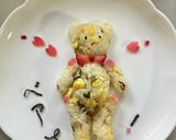 テディベアっぽいおにぎりプレート♪作り方21写真