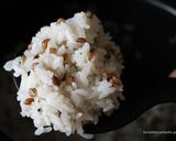 白米2合と紫もち麦大さじ2を炊飯器で炊く作り方8写真