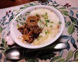 簡単スタミナ満点！とろろ芋焼肉チャーハン作り方2写真
