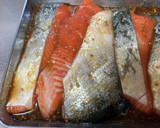 鮭のマスタード焼き/七尾市学校給食作り方3写真
